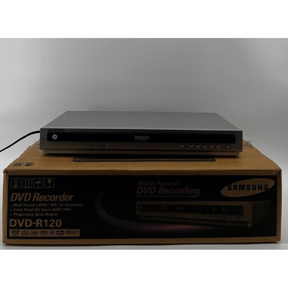 Samsung‎ DVD-R120 DVD Recorder Progressive Scan Player with Remote - TESTED